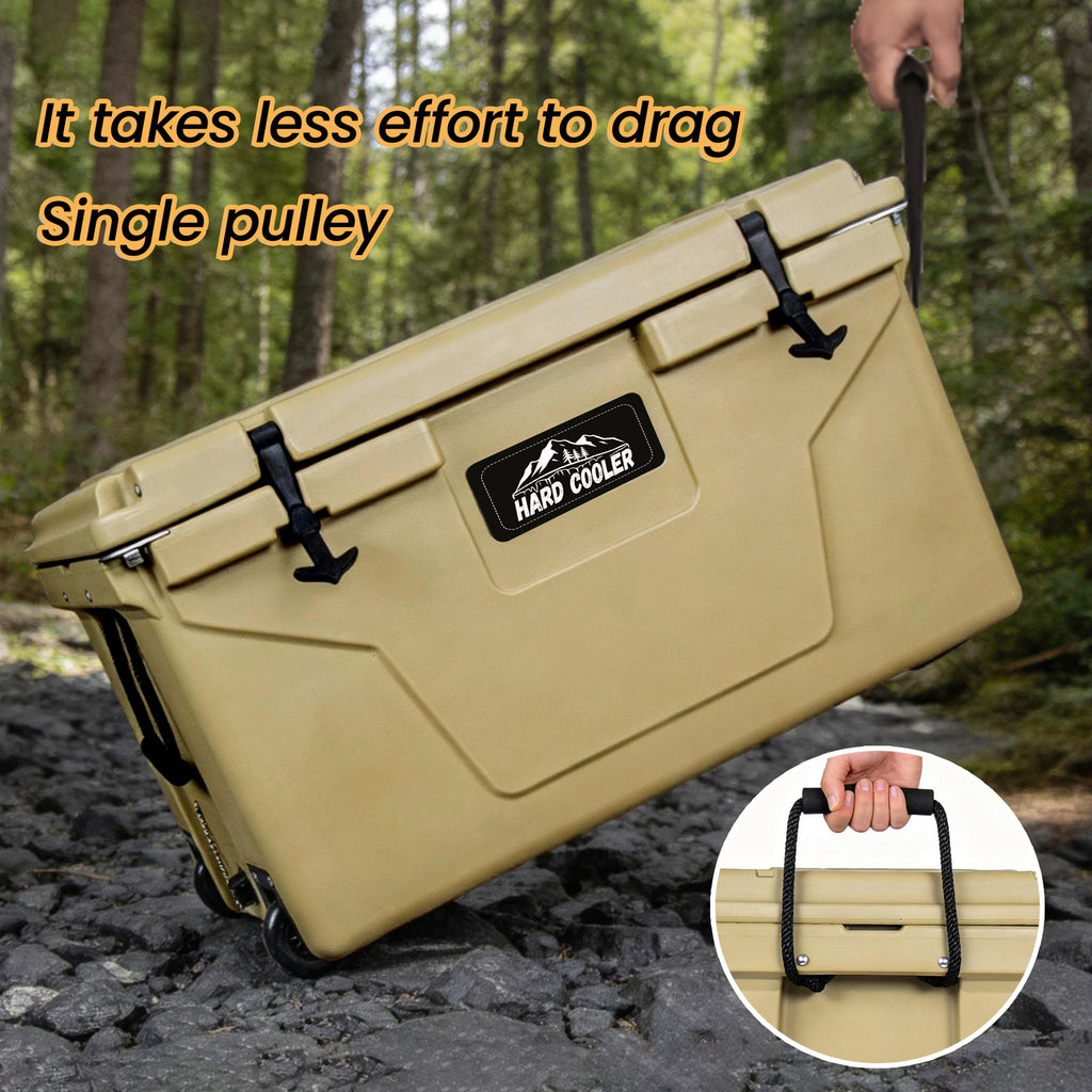 85 Quart Khaki Bear-Resistant Rotomolded Cooler
