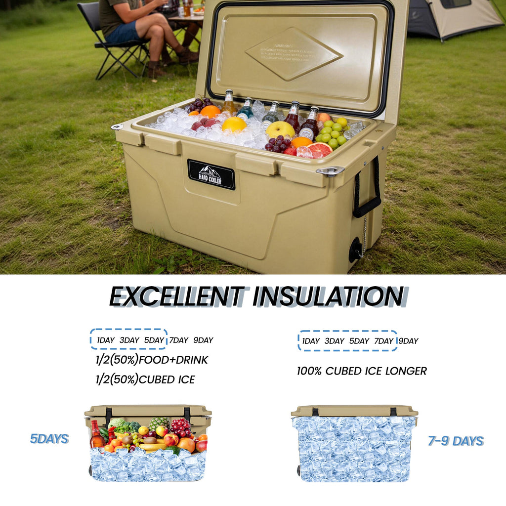 85 Quart Khaki Bear-Resistant Rotomolded Cooler