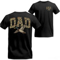 Camo Duck Dad T-Shirt: Vintage Old School Camouflage Hunting Tee
