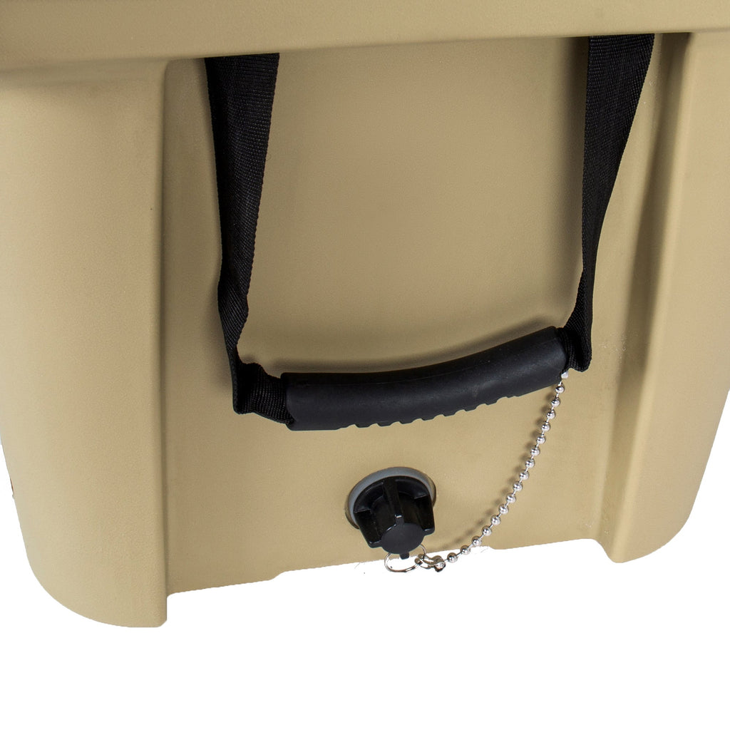 50 Quart Khaki Cooler, Ultra-Light Insulated Ice Chest